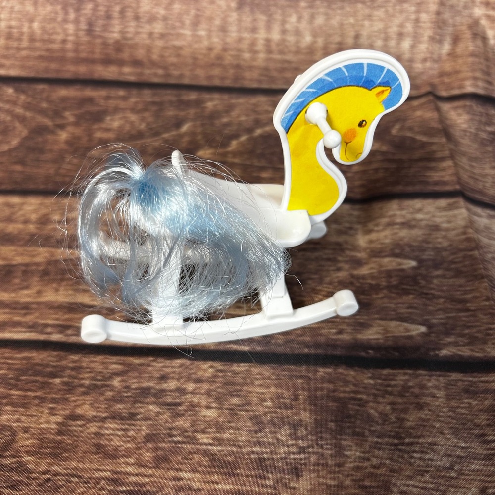 Vintage 1997 Mattel‎ Barbie Kelly Nursery Rocking Horse Blue Mane